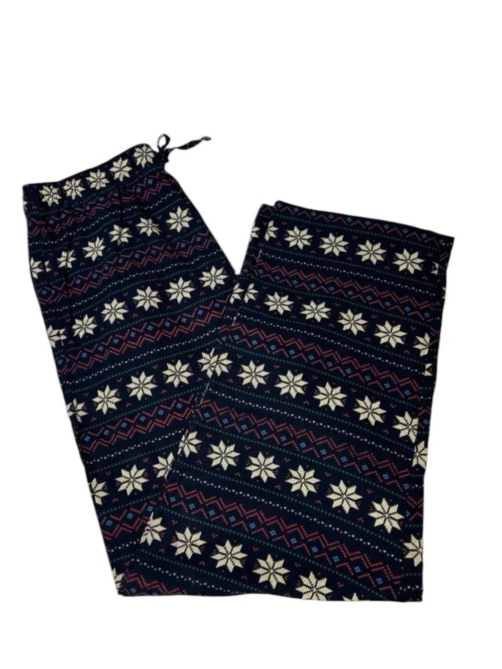 NEW St John’s Bay Men’s Flannel Pajama Pants Fair Isle Print Size Medium
